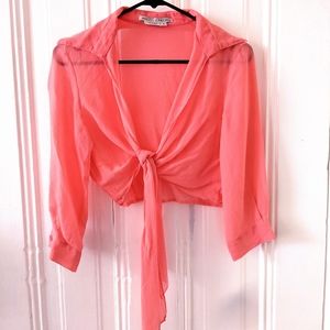 Vintage pink silk wrap